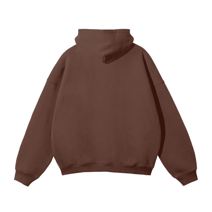 Dark Brown Blank Hoodie