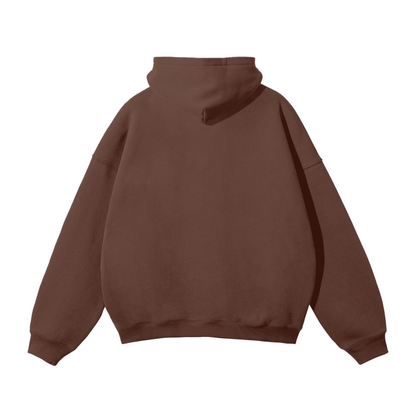 Dark Brown Blank Hoodie Premium Cotton Blend Hoodie Calzy Studios